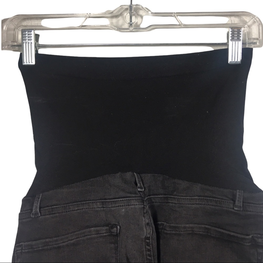 Frame Denim Dark Indigo Maternity Ankle Jeans - Picture 7 of 10